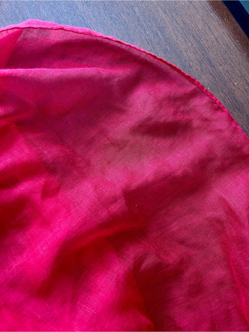 Classic Red Infinity Scarf - Picture 2 of 3